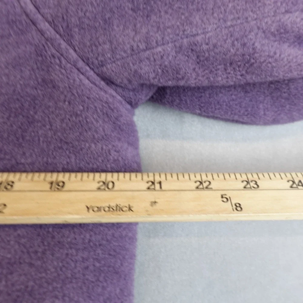 LL Bean Jacket Wool Blend Winter Coat Purple Womens Size Medium Lined Vintage - Picture 5 of 8